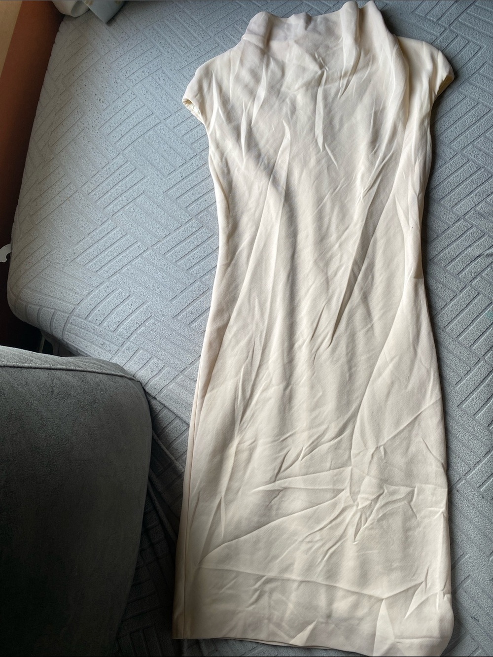 MaxMara Cream Sleeveless Sheath Dress